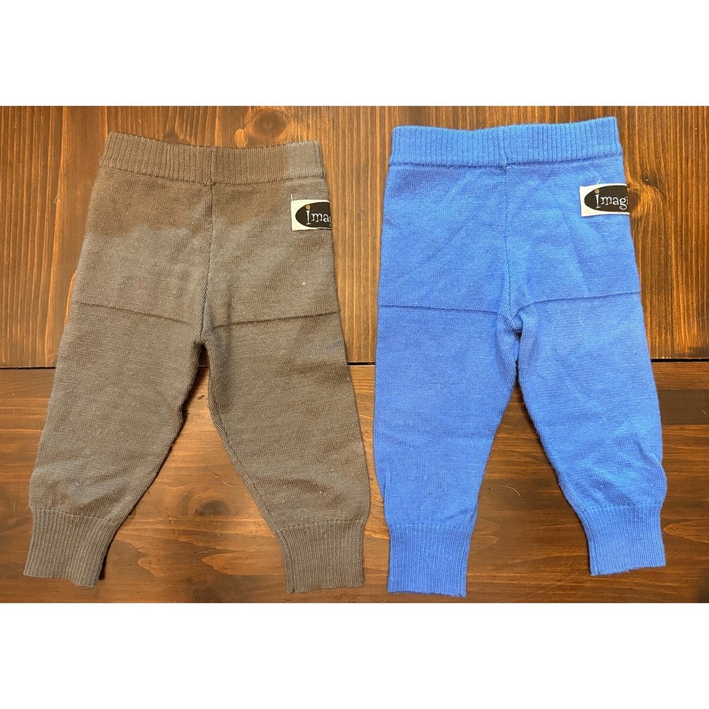 Imagine Wool Diaper Pants Small Lot Of 2 Gray And Blue